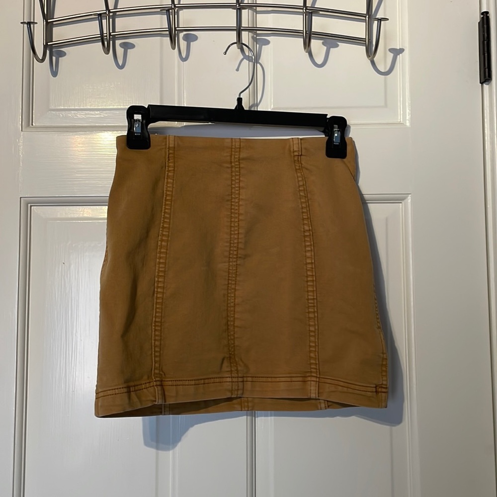 Free people size 0 brown skirt